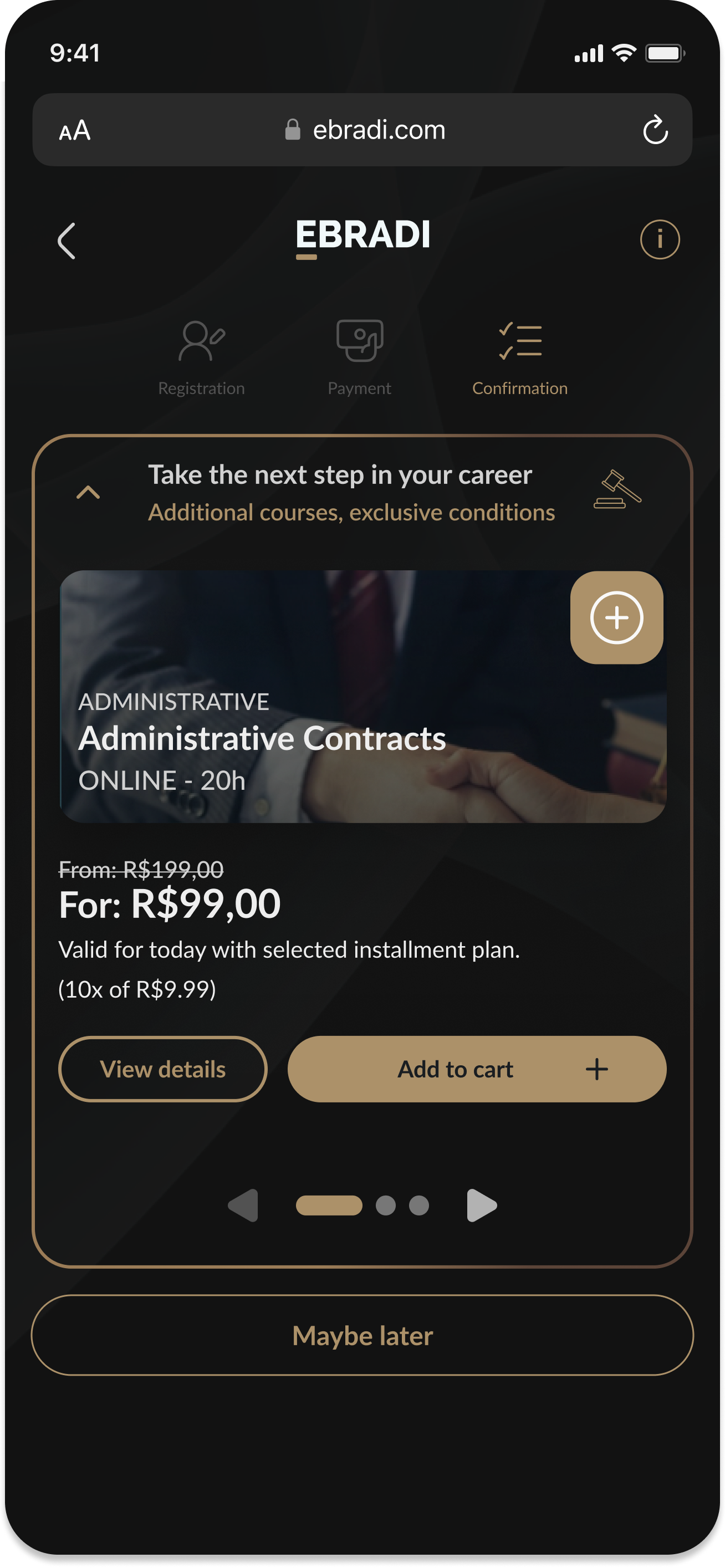 Upsell integration